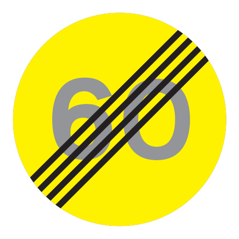 364 - Ende der besonderen Geschwindigkeitsbegrenzung Verkehrsschild