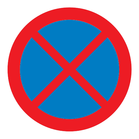 370 - Halten eines Fahrzeugs verboten Verkehrsschild