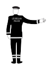 umferdarstjorn-logreglu-2 - Lögregluleiðsögn 2 vegmerki