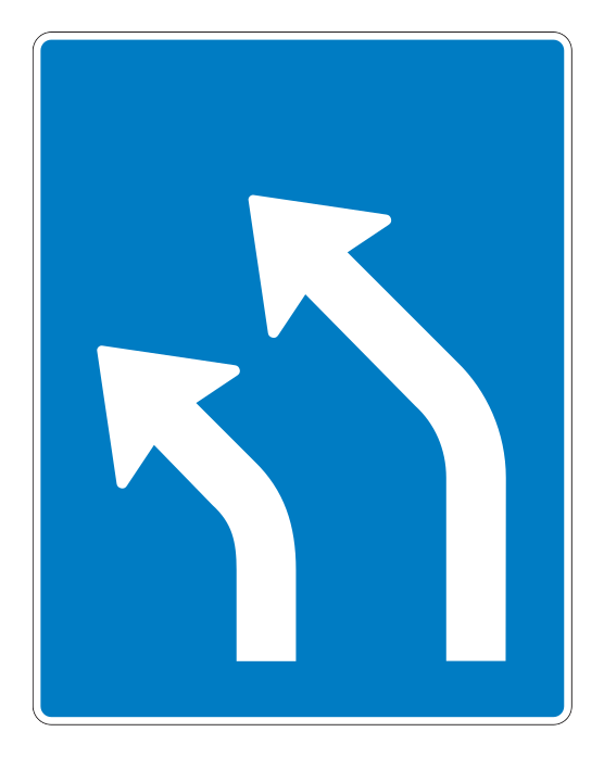 500.70.lvcv_-1 - Überkopf-Fahrbahnbenutzungszeichen 500.70.lvcv_-1 Verkehrsschild