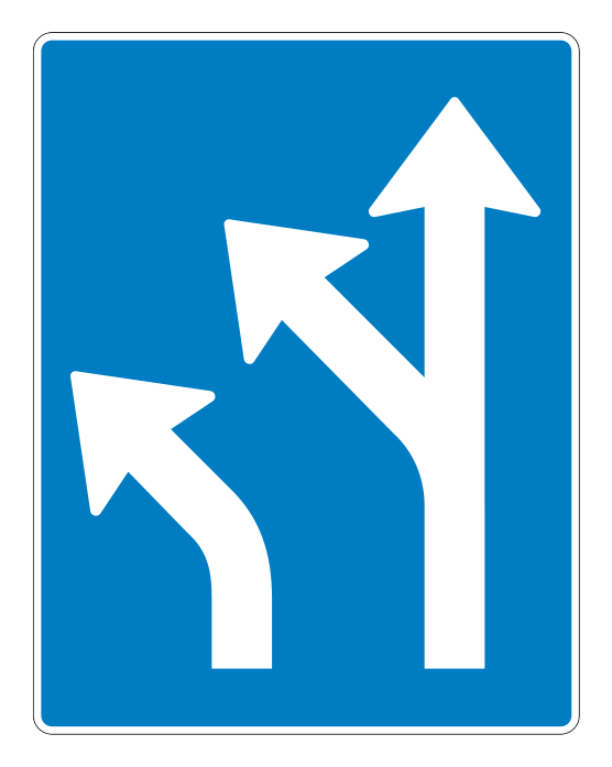 500.70.ovnv_-1 - Vorfahrtsschild 500.70.ovnv_-1 für Fahrstreifen Verkehrsschild