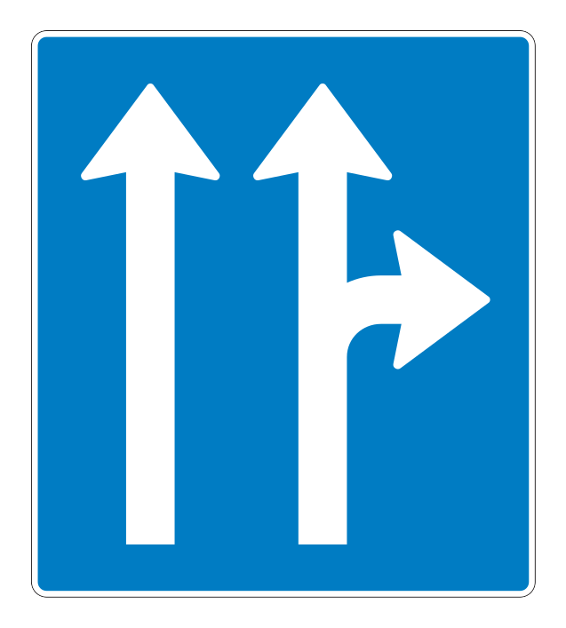 500.80.ahh_-1 - Überkopf-Fahrstreifenbenutzungsschild 500.80.ahh_-1 Verkehrsschild