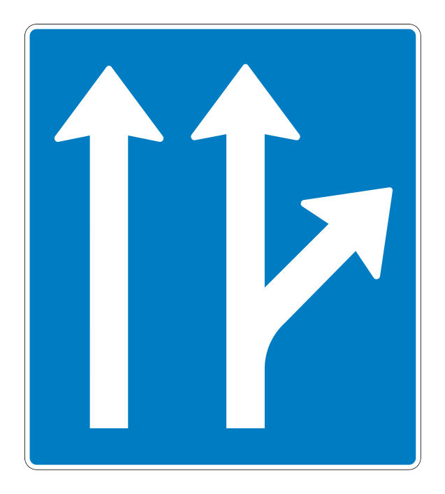 500.80.aih_-1 - Schild für Fahrstreifenbenutzung über der Fahrbahn 500.80.aih_-1 Verkehrsschild