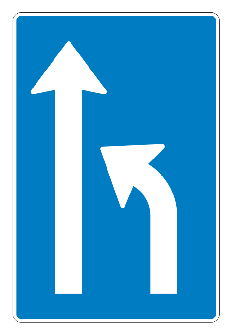 500b - Sonderfahrbahnmarkierung 500b Verkehrsschild