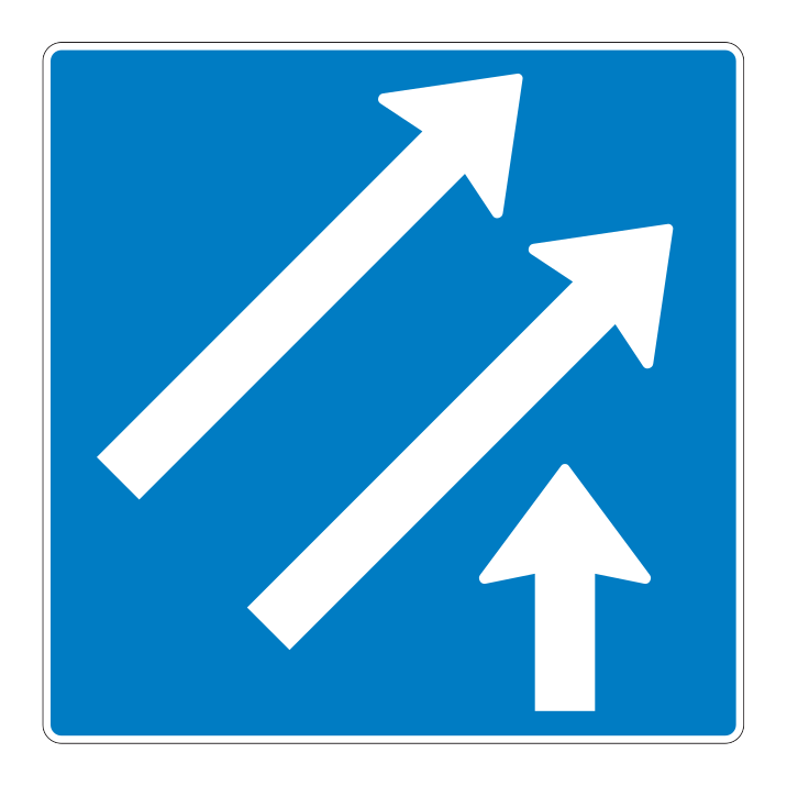 500d - Sonderfahrbahnmarkierung 500d Verkehrsschild