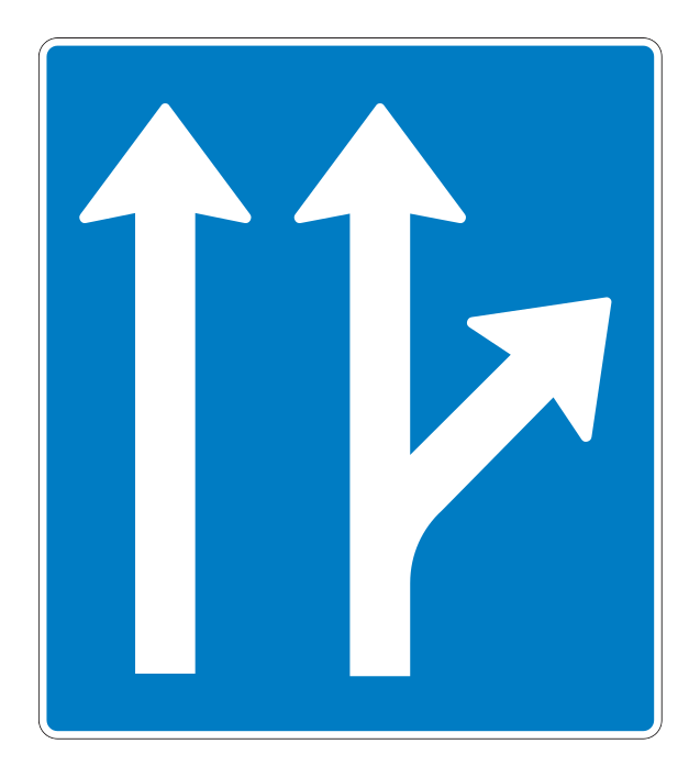 500f - Sonderfahrbahnmarkierung 500f Verkehrsschild