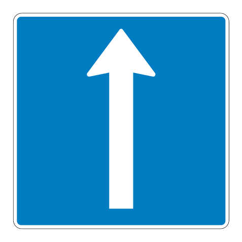 501a - Schild für Fahrstreifenführung 501a Verkehrsschild
