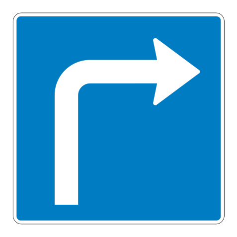 501b - Vorschriftszeichen für Fahrstreifen 501b Verkehrsschild