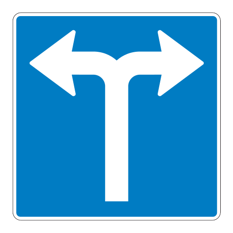 501d - Zeichen für Überkopfwegmarkierungen 501d Verkehrsschild