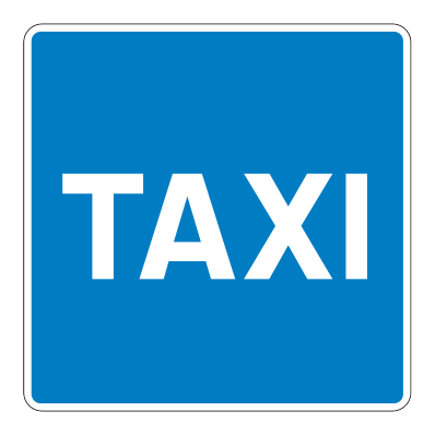 514 - Warten auf Taxis Verkehrsschild