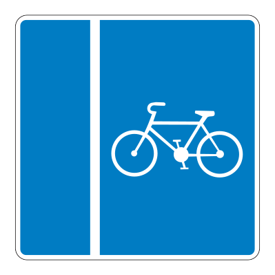 521 - Radweg Verkehrsschild