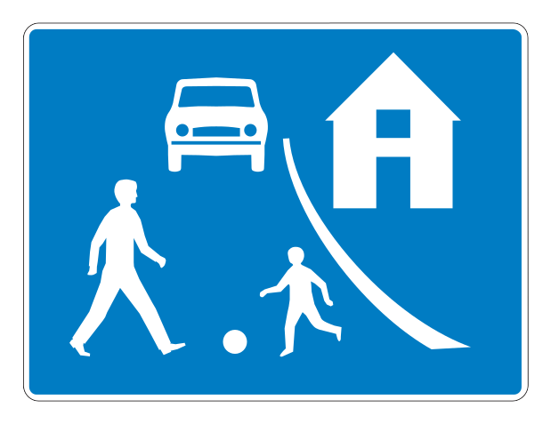 540 - Wohnstraße Verkehrsschild