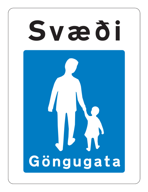 548 - Fußgängerzone Verkehrsschild