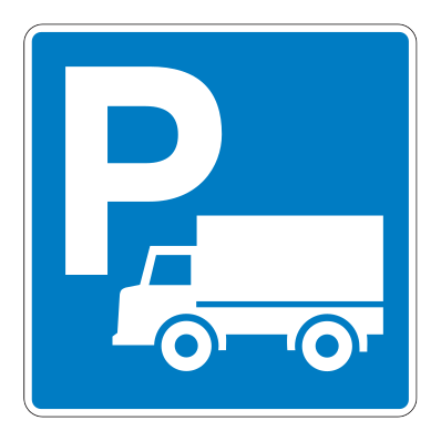 553.2 - Parken für Lkw Verkehrsschild