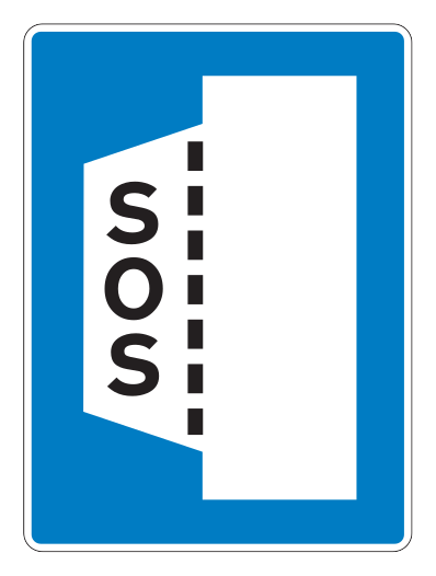 555.2 - Schild für Nothalte- und -fluchtbereiche Verkehrsschild