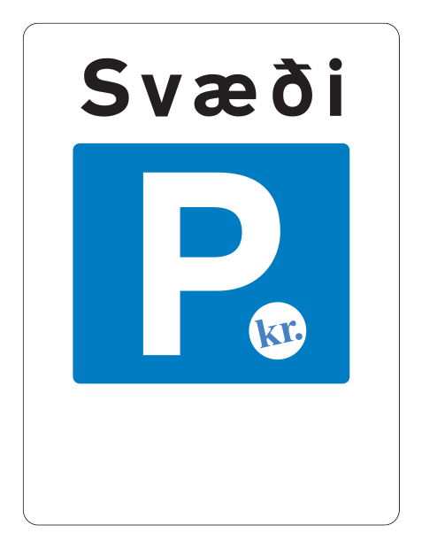 576 - Grenzen des Parkbereichs (b) Verkehrsschild