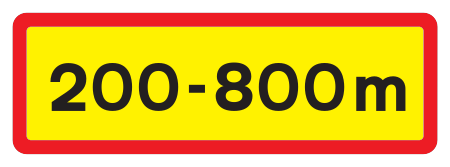 804.1 - Length of Validity Plate road sign