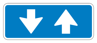 811.1 - Radweg, beidseitig Verkehrsschild