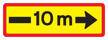828.2 - Gültigkeitsbereich Verkehrsschild