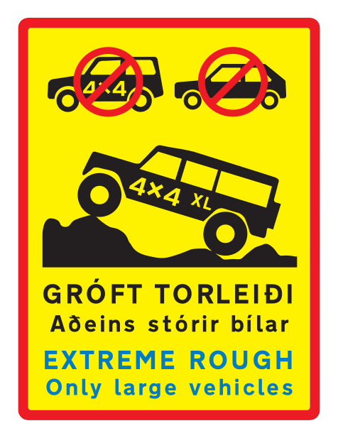 844.3 - Zusatzschild für schwierige Fahrbahn – Groß Verkehrsschild