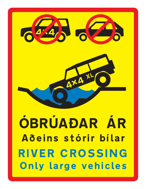 846.3 - Zusatzschild "Unüberbrückbarer Fluss" - Groß Verkehrsschild