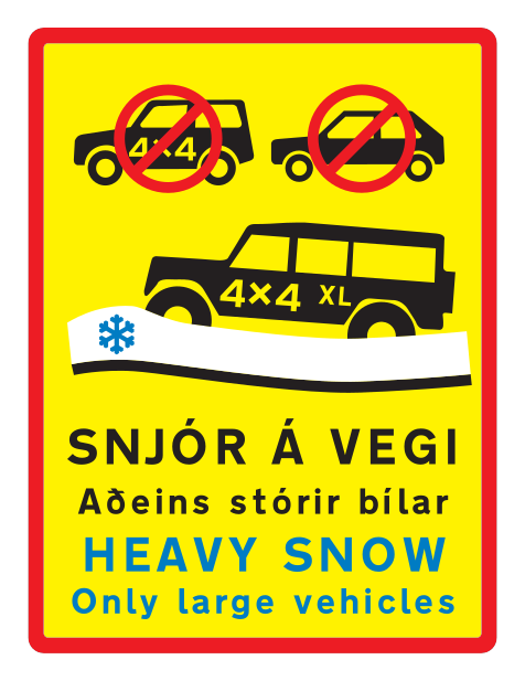 848.3 - Schnee auf der Straße Verkehrsschild