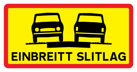 854.1 - Einzelfahrstreifen Verkehrsschild