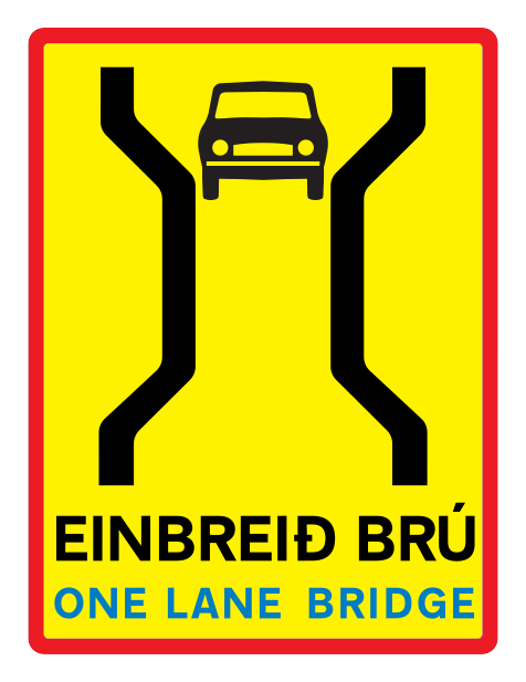 854.2 - Einspurige Brücke Verkehrsschild