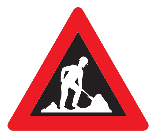 110 - Dynamische Baustelle Verkehrsschild