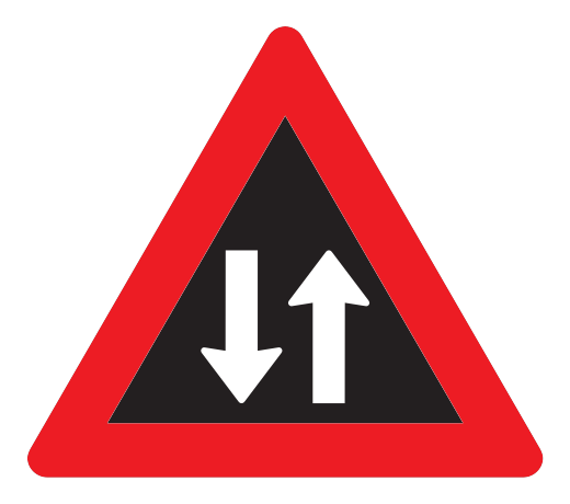 148 - Dynamische Zweirichtungsfahrt Verkehrsschild