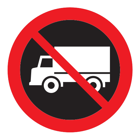 306.5 - Dynamisch LKW-Fahrverbot Verkehrsschild