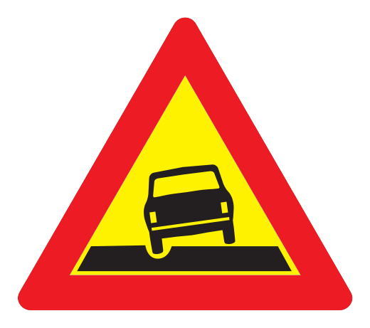 108.2 - Schlaglöcher Verkehrsschild