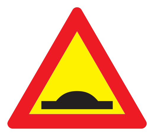 109 - Schwellenwert Verkehrsschild