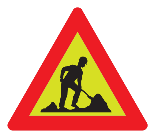110 - Baustelle Verkehrsschild