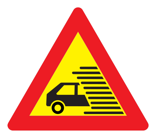 115 - Sichtbehinderung durch Wetter Verkehrsschild