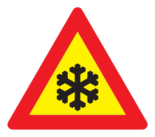 116.2 - Glatteis Verkehrsschild