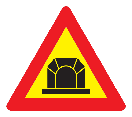 122 - Tunnel voraus Verkehrsschild