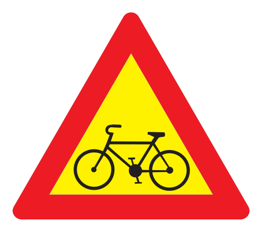 144 - Radfahrer voraus Verkehrsschild