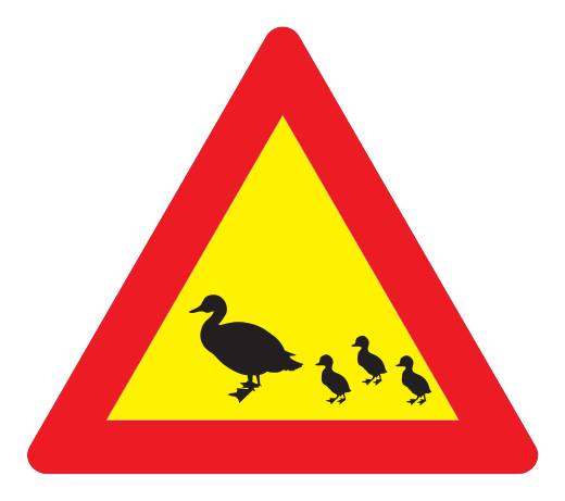 146.3 - Tiere Vögel Verkehrsschild