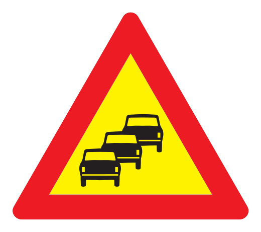 149 - Verkehrsverzögerungen Verkehrsschild