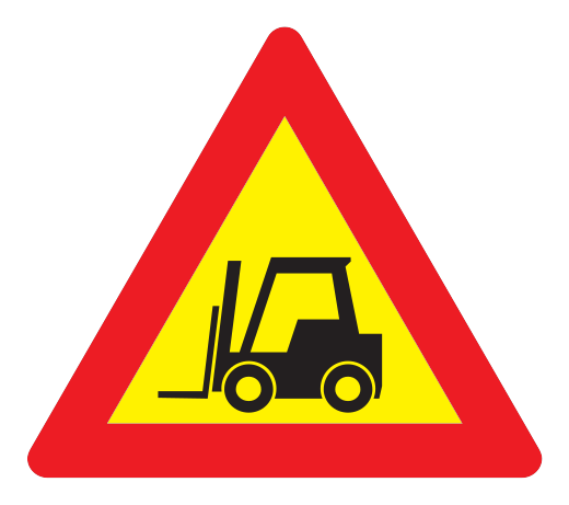 154 - Maschinenarbeiten Verkehrsschild