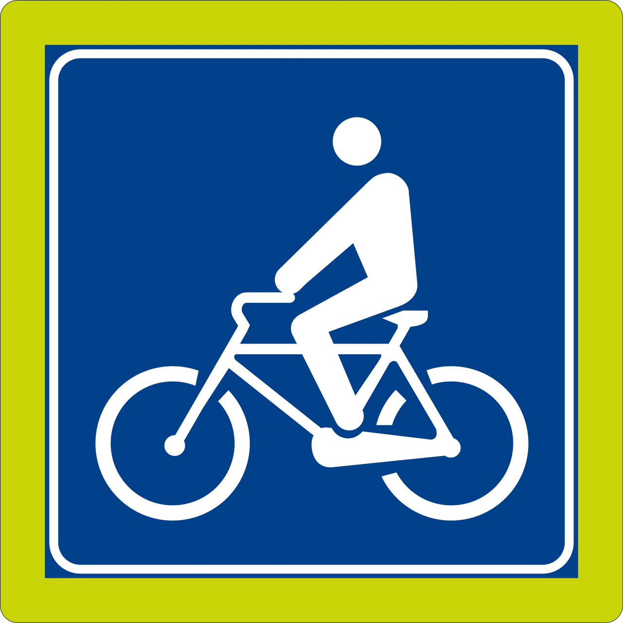 II.324 - Radfahrerüberquerung (mit Leuchttafel) Verkehrsschild