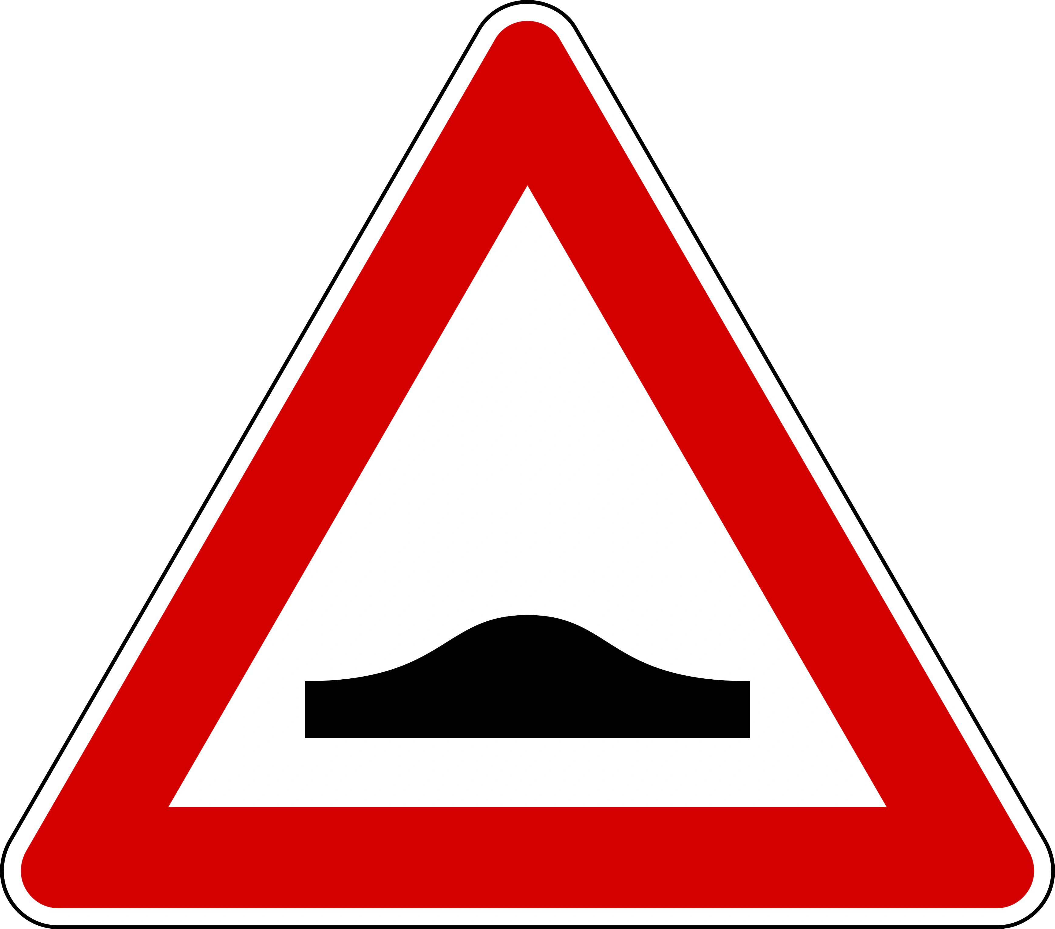 IT-W-02 - Schlaglöcher / Unebenheiten auf der Fahrbahn Verkehrsschild