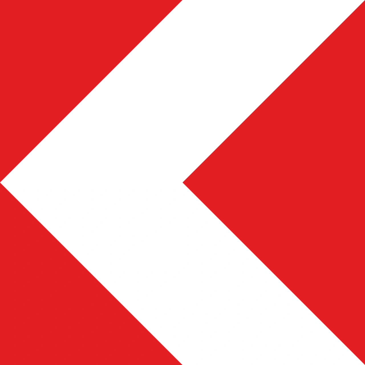 II.395 - Chicane-Markierung (rot, einzeln) Verkehrsschild