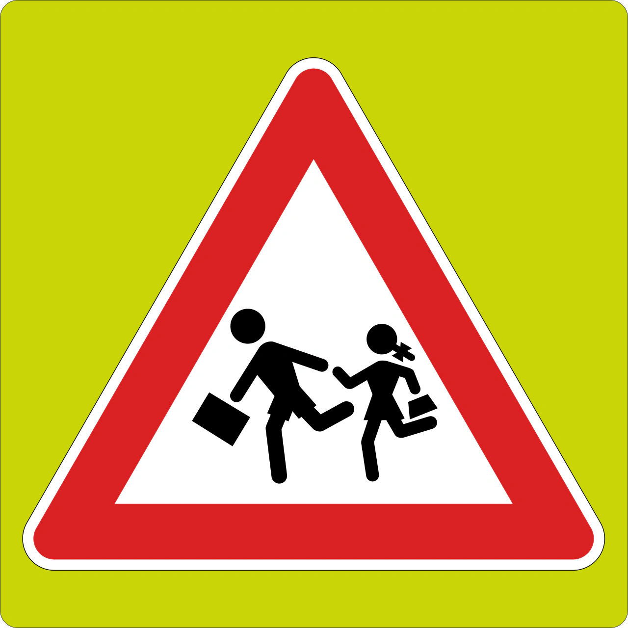 Verkehrszeichen Kinder (mit Warnweste) (II.23)