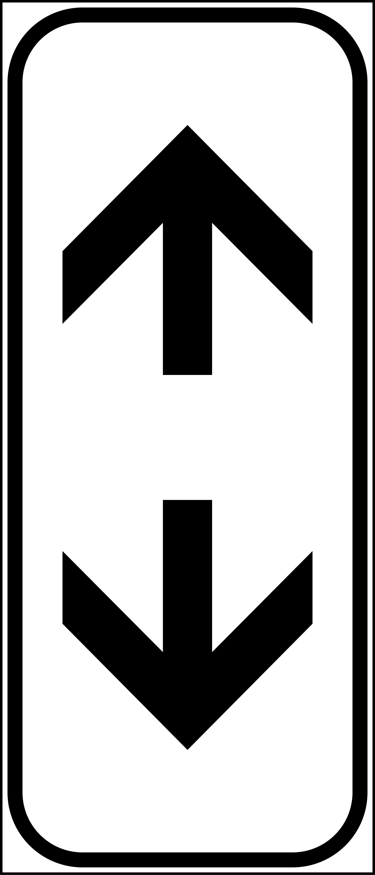 II.5-a2 - Continual of a danger or a prescription (vertical) road sign