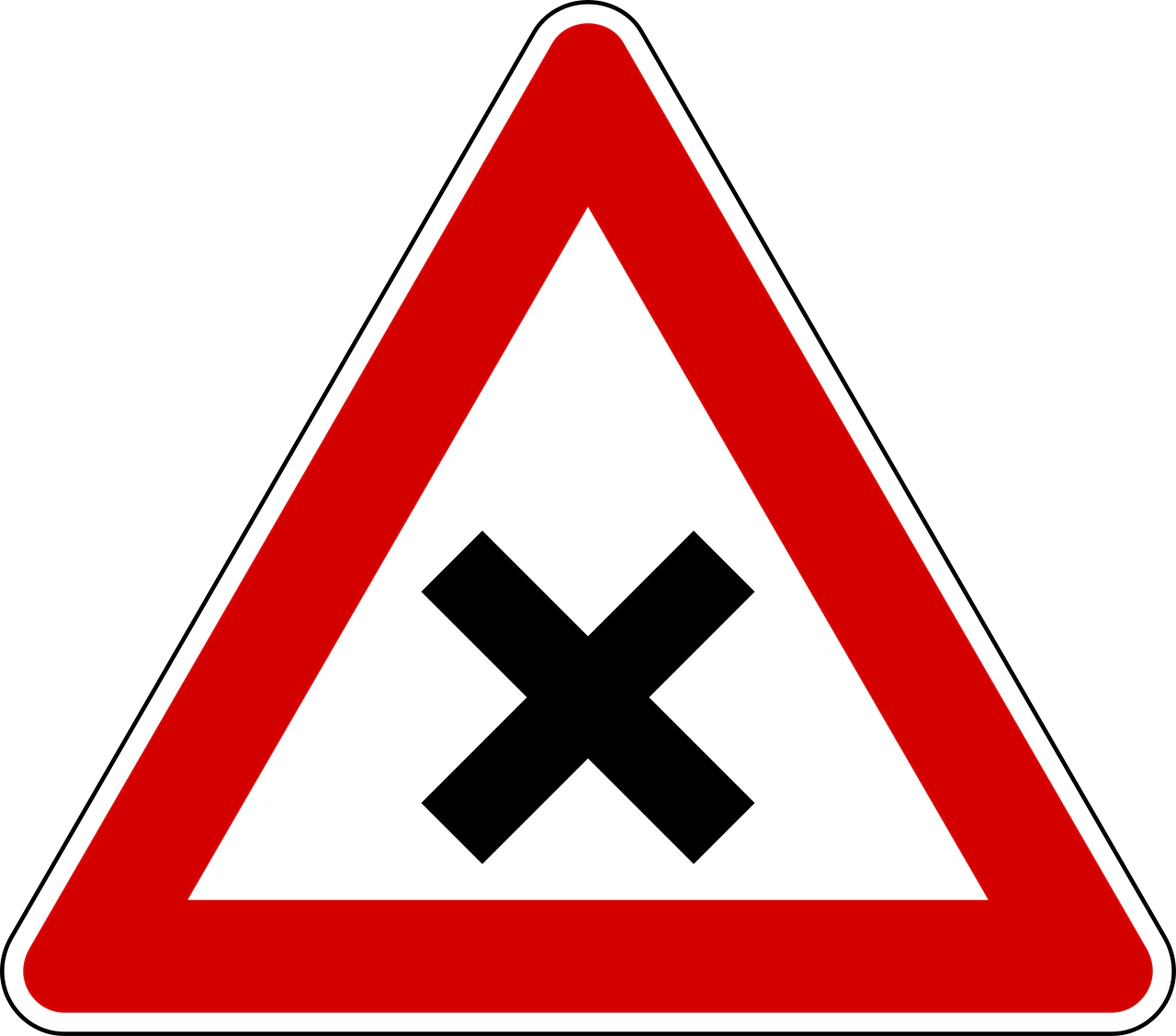 IT-PR-05 - Crossroads with right-of-way from the right road sign