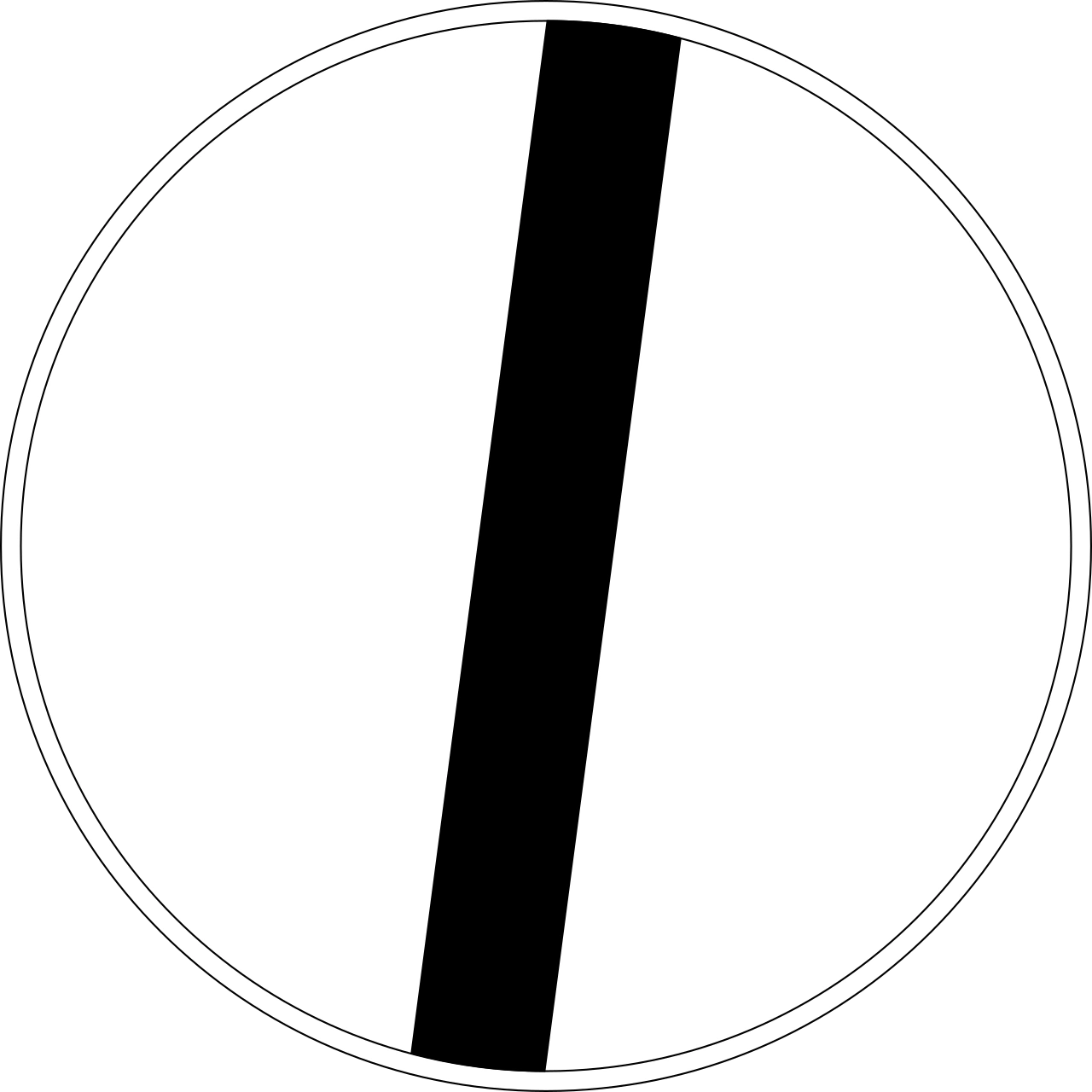 IT-PH-27 - Derestriction road sign