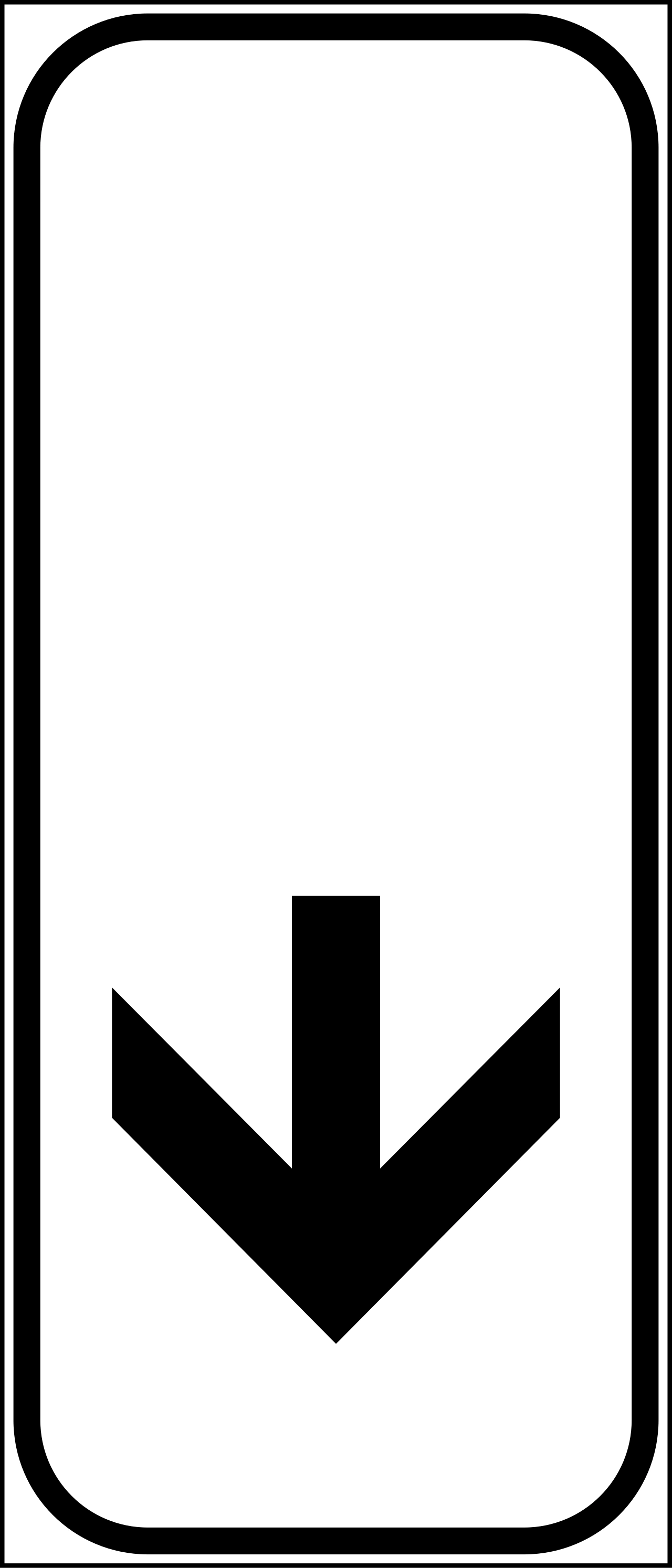 II.5-a3 - End of a danger or a prescription (vertical) road sign