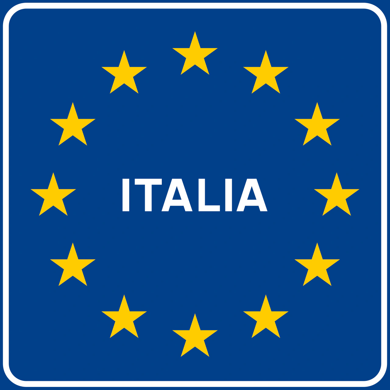 II.97-a - EU Country border road sign